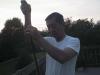 deck_fixing_birdfeeder_pole